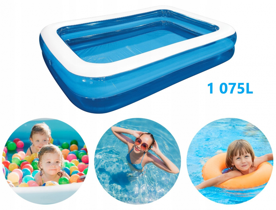 Nafukovací záhradný bazén pre deti a dospelých Pool, 305 x 183 x 50 cm Veľkosť: 305 x 183 x 50 cm