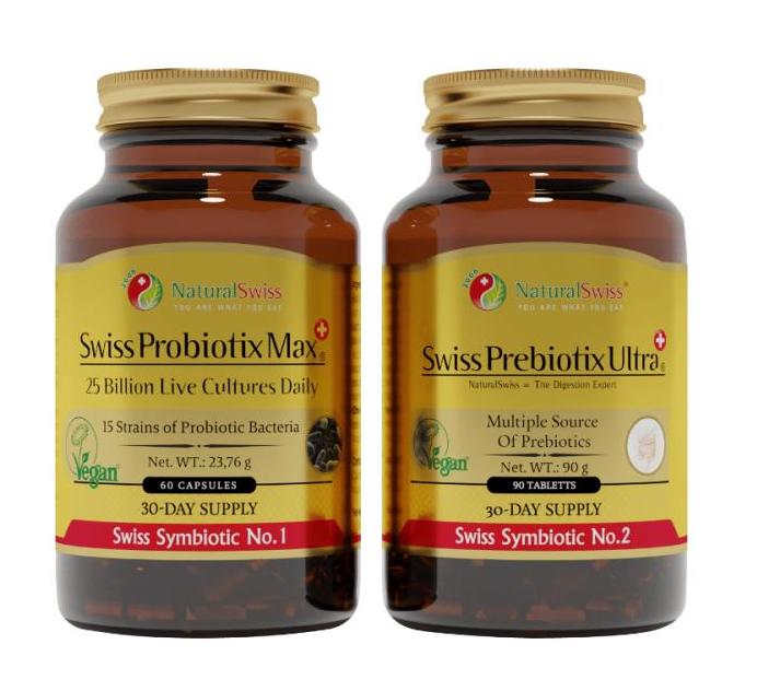 NATURALSWISS Probiotický + prebiotický prípravok komplex, SWISS SYMBIOTIKUM